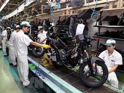 Công nhân nhà máy Honda Việt Nam. (Ảnh: Đại Nghĩa/TTXVN).