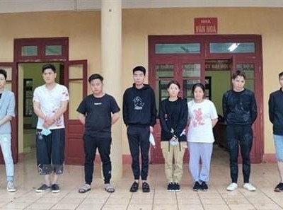 10 công dân Trung Quốc nhập cảnh trái phép bị bắt giữ. (Nguồn: TTXVN phát).