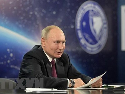 Tổng thống Nga Vladimir Putin. (Ảnh: AFP/TTXVN).