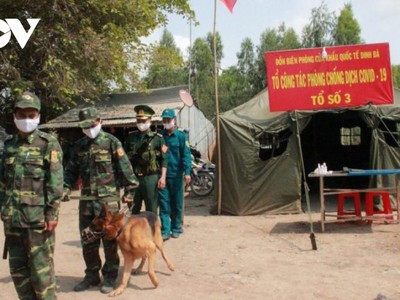 Biên phòng Đồng Tháp tăng cường phòng chống dịch khu vực biên giới. (Ảnh minh họa).