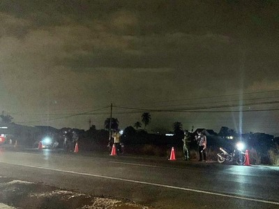 Hiện trường vụ tai nạn đêm 17/4.