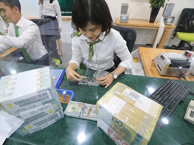 Tỷ trọng tiền gửi bằng ngoại tệ đã có xu hướng tăng lên từ năm 2015. Ảnh: Đức Thanh.