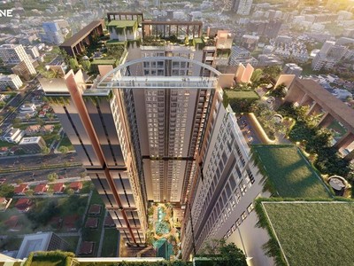 Điểm nhấn đặc biệt của Happy One - Central chính là cầu kính trên không.