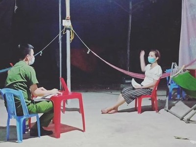 Chính quyền và ngành chức năng huyện Ngọc Lặc tiến hành truy vết ngay trong đêm.