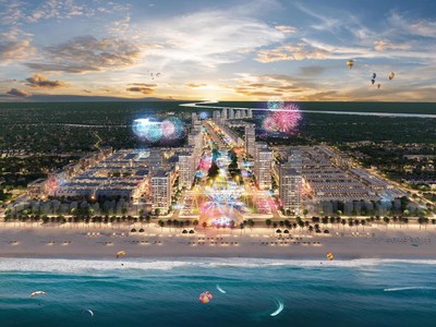 Trục đại lộ dài 2,6km, rộng tới 120m tại Sun Grand Boulevard sẽ là đại lộ lớn bậc nhất Việt Nam, sánh ngang với những trục đại lộ trung tâm sầm uất bậc nhất thế giới.