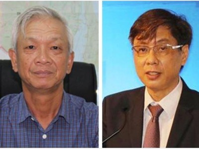 Ông Lê Đức Vinh (phải) và ông Nguyễn Chiến Thắng. (Nguồn: Baochinhphu.vn).