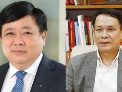 PGS.TS Nguyễn Thế Kỷ (ảnh trái) thôi giữ chức vụ Tổng giám đốc Đài Tiếng nói Việt Nam và ông Nguyễn Đức Lợi (ảnh phải) thôi giữ chức vụ Tổng giám đốc Thông tấn xã Việt Nam từ 1/6/2021.