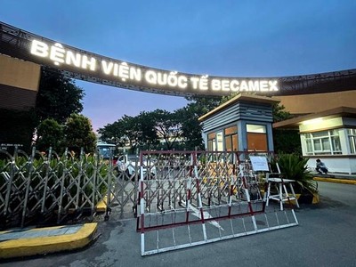 Bệnh viện Quốc tế Becamex bị phong tỏa.