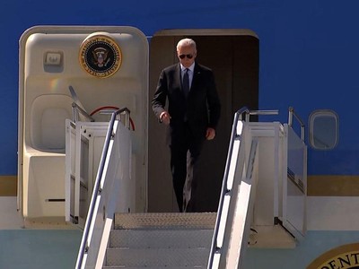 Tổng thống Mỹ Joe Biden đã tới Geneva ngày 15/6. Ảnh: CNN.