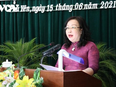 Bà Cao Thị Hòa An, Chủ tịch HĐND tỉnh Phú Yên khóa VIII.