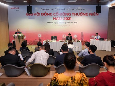 ĐHCĐ Viettel Global diễn ra sáng 25/6 đã diễn ra thành công với mục tiêu lợi nhuận có thể tương đương năm 2020 dù tình hình dịch bệnh tại các nước vẫn diễn biến phức tạp, kinh tế khó khăn.