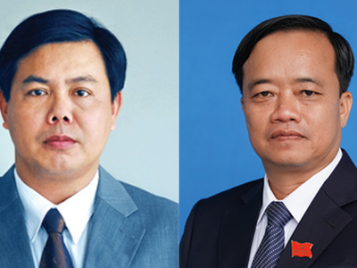 Ông Nguyễn Tiến Hải (trái) và ông Huỳnh Quốc Việt (phải).