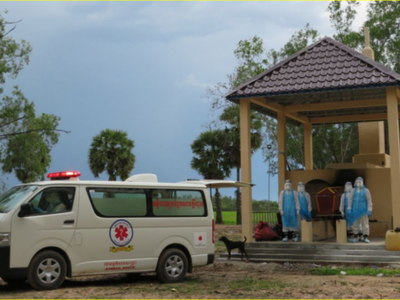 Số người chết vì Covid-19 tăng kỷ lục (Ảnh: Thmey Thmey).