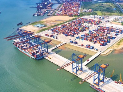Cảng nước sâu Gemalink tại Cái Mép – Thị Vải, Bà Rịa – Vũng Tàu.