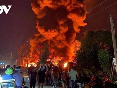 Hiện trường vụ cháy.