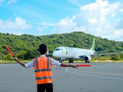 Sân bay Côn Đảo hiện chỉ đón được tàu bay ATR72 hoặc tương đương. Ảnh minh họa.