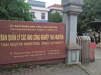 Ban quản lý các KCN Thái Nguyên. Ảnh Vietnamnet.