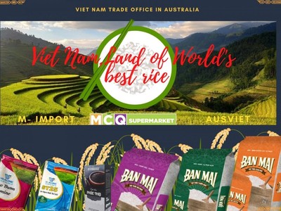 Chương trình xúc tiến nâng tầm thương hiệu gạo Việt Nam tại Australia.