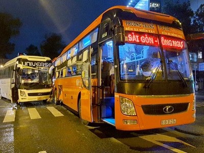 Hiện trường vụ tai nạn.