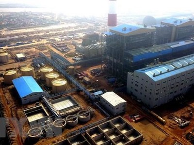 Dự án Nhà máy Nhiệt điện Thái Bình 2 phấn đấu hoàn thành trong năm 2022. (Ảnh: Huy Hùng/TTXVN).