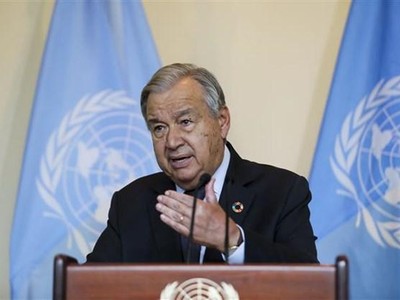 Tổng thư ký Liên hợp quốc Antonio Guterres phát biểu tại cuộc họp Liên hợp quốc ở New York (Mỹ), ngày 20/9/2021. (Ảnh: THX/TTXVN).