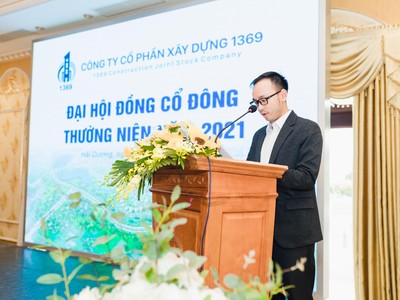 TGĐ Lê Tuấn Nghĩa phát biểu trong cuộc họp ĐHĐCĐ 2021.