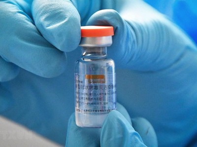 Vaccine ngừa COVID-19 của hãng Sinovac Biotech (Trung Quốc). (Ảnh: AFP/TTXVN).