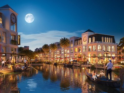 HVD dành phần diện tích lớn phát triển hệ thống kênh đào, tô điểm cho vẻ đẹp kiến trúc của Venezia Beach.