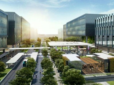 Một góc phối cảnh Khu Công nghệ thông tin tập trung Yên Bình (Ảnh: Báo Thái Nguyên).