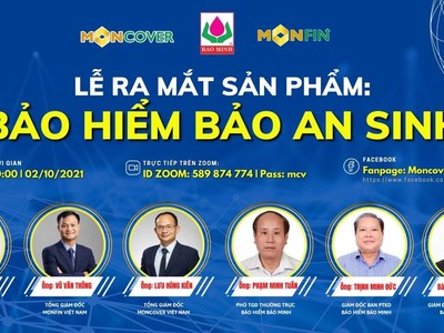 Moncover hợp tác cùng bảo hiểm Bảo Minh ra mắt sản phẩm Bảo an sinh - lá chắn vững vàng an nhiên vui sống