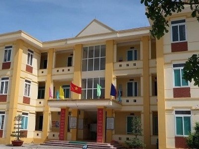 Trụ sở UBND xã Nghi Phong nơi xảy ra sự việc.