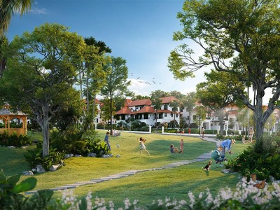 Phân khu Tropical Park sở hữu không gian xanh đáng mơ ước. (Ảnh phối cảnh minh họa).
