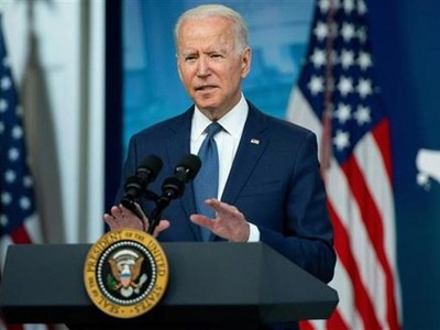 Tổng thống Mỹ Joe Biden phát biểu tại Nhà Trắng. (Ảnh: AFP/TTXVN).