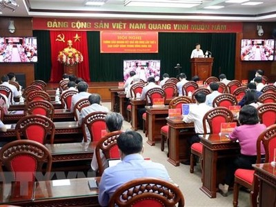 Quang cảnh hội nghị. (Ảnh: Mạnh Tú/TTXVN).