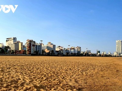 Bãi biển tại thành phố Quy Nhơn.