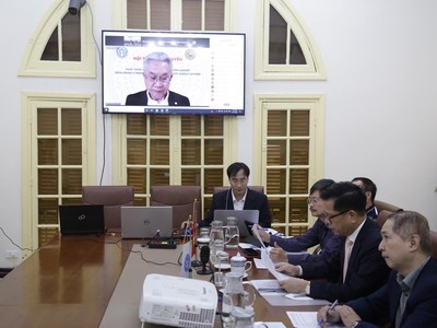 Hội thảo tại điểm cầu BHXH Việt Nam.