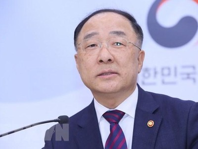 Phó Thủ tướng phụ trách kinh tế kiêm Bộ trưởng Tài chính Hàn Quốc Hong Nam-ki. (Ảnh: Yonhap/TTXVN).