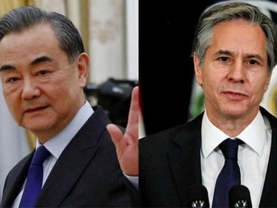 Ngoại trưởng Trung Quốc - Vương Nghị và Ngoại trưởng Mỹ - Antony Blinken. (Ảnh: Reuters).