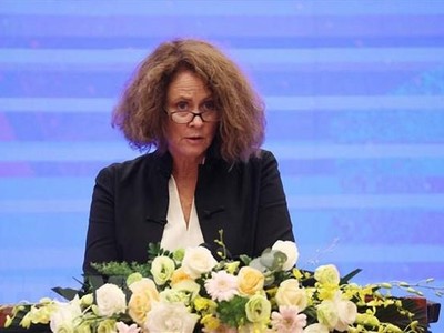 Bà Carolyn Turk, Giám đốc Quốc gia Ngân hàng Thế giới (World Bank) tại Việt Nam. (Ảnh: Dương Giang/TTXVN).