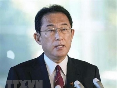 Thủ tướng Nhật Bản Fumio Kishida tại cuộc họp báo ở Tokyo, ngày 4/11. (Ảnh: Kyodo/TTXVN).