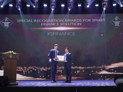 KSF Group được vinh danh với Giải thưởng công nhận đặc biệt cho giải pháp tài chính thông minh Việt Nam 2021.
