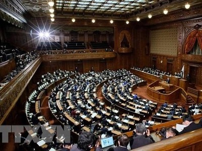 Quang cảnh phiên họp Quốc hội Nhật Bản ở thủ đô Tokyo. (Ảnh: AFP/TTXVN).