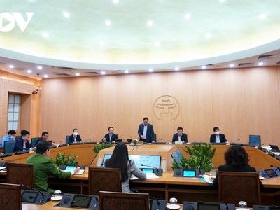 Phiên họp trực tuyến Ban Chỉ đạo với các Sở, ngành, quận, huyện, thị xã về các giải pháp phòng, chống dịch.