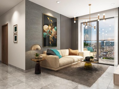 Thiết kế căn hộ nổi bật với nhiều mặt thoáng và ban công rộng.