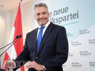 Tân Thủ tướng Áo Karl Nehammer. (Ảnh: AFP/TTXVN).