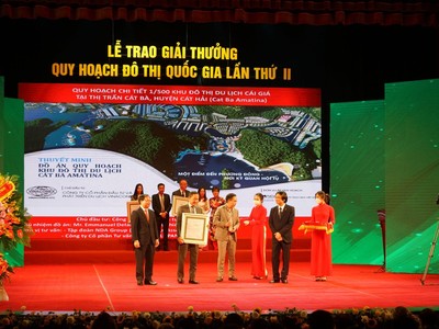 Cát Bà Amatina đoạt giải đặc biệt giải thưởng quốc gia về quy hoạch