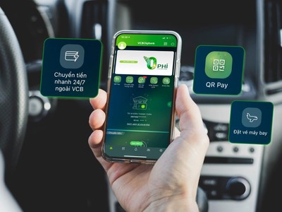 Vietcombank miễn toàn bộ phí chuyển tiền và phí duy trì trên ngân hàng số VCB Digibank