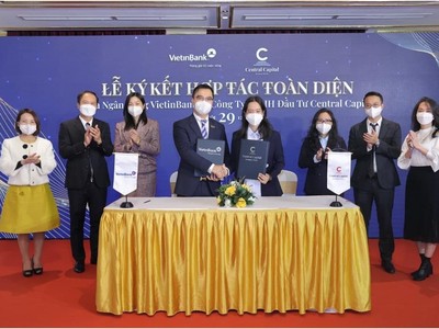 Lễ ký kết hợp tác toàn diện giữa VietinBank – CN Chương Dương và Central Capital.