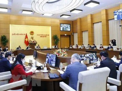 Quang cảnh phiên họp của Ủy ban Thường vụ Quốc hội. (Ảnh: Doãn Tấn/TTXVN).