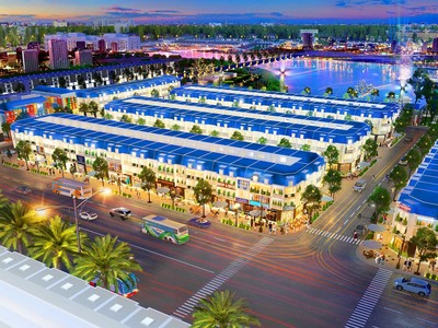 Phối cảnh khu đô thị 5F Capella tọa lạc ngay trung tâm phát triển của thị xã Tân Uyên.